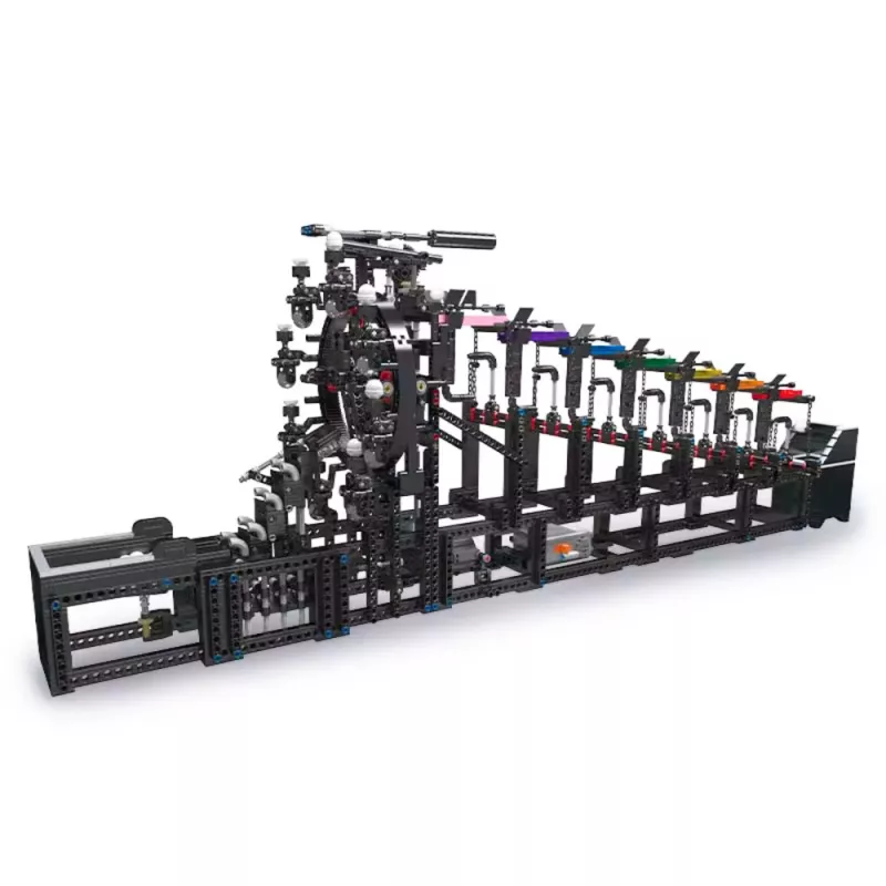 LEAN TOYS Blocos de construção pista de bolas com motor elétrico 2520 peças