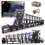 LEAN TOYS Blocos de construção pista de bolas com motor elétrico 2520 peças