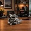 LEAN TOYS Blocos de construção motor de carro V8 transmissão 2024 el.