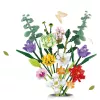 LEAN TOYS Blocos de Construção Ramo de Flores Decorativo com Flores Coloridas 836 peças
