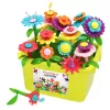LEAN TOYS Blocos de Flores Jardim Florido Colorido em Cartão 73 unid.