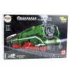 LEAN TOYS 23646 conjunto de blocos de construção locomotiva a vapor RC com telecomando e carris, 2348 peças
