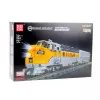 Conjunto de blocos de construção LEAN TOYS - comboio telecomandado cinzento/amarelo (1.751 peças)