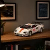 LEAN TOYS Blocos de construção carro desportivo com controlo remoto RC branco 1384 peças