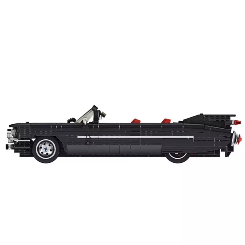 LEAN TOYS Blocos de construção carro clássico descapotável Cadi-Elrado preto 1324 peças