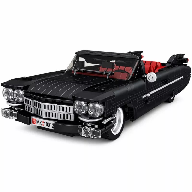 LEAN TOYS Blocos de construção carro clássico descapotável Cadi-Elrado preto 1324 peças