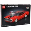 Blocos de construção LEAN TOYS carro desportivo Charger vermelho 1869 peças
