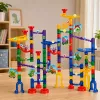 LEAN TOYS conjunto de construção pista de bolas túnel dinossauros coloridos 192 peças