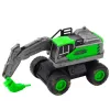 LEAN TOYS Veículo de Construção Escavadora Carregadora Bulldozer Verde Drive Mix