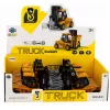 LEAN TOYS veículo de obra empilhador com garra ajustável, luzes e sons, amarelo, 1:43