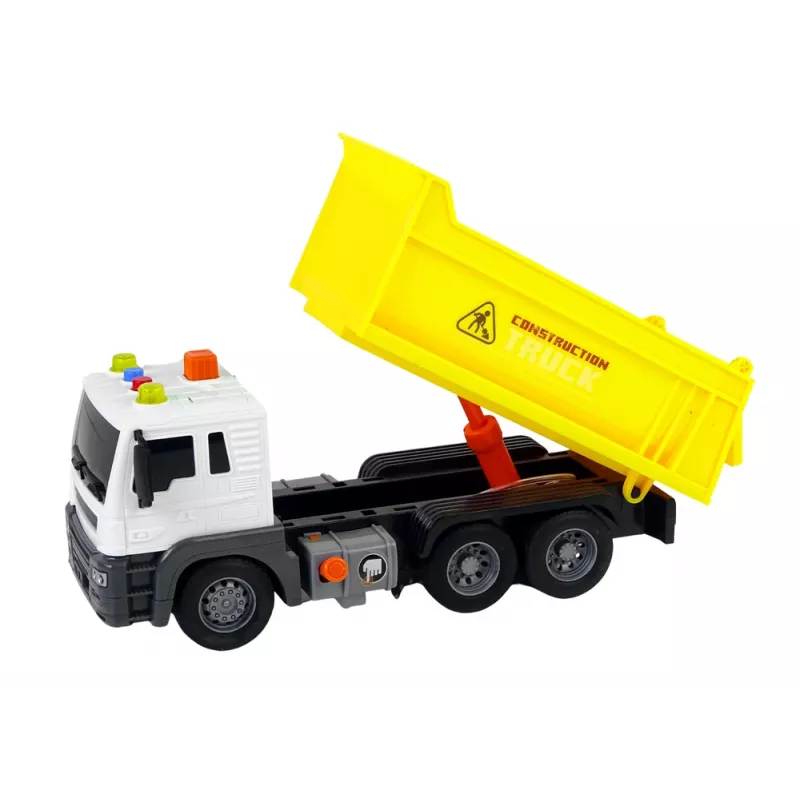 LEAN TOYS Veículo de Construção Camião Basculante 1:16 Amarelo Reboque Elevatório