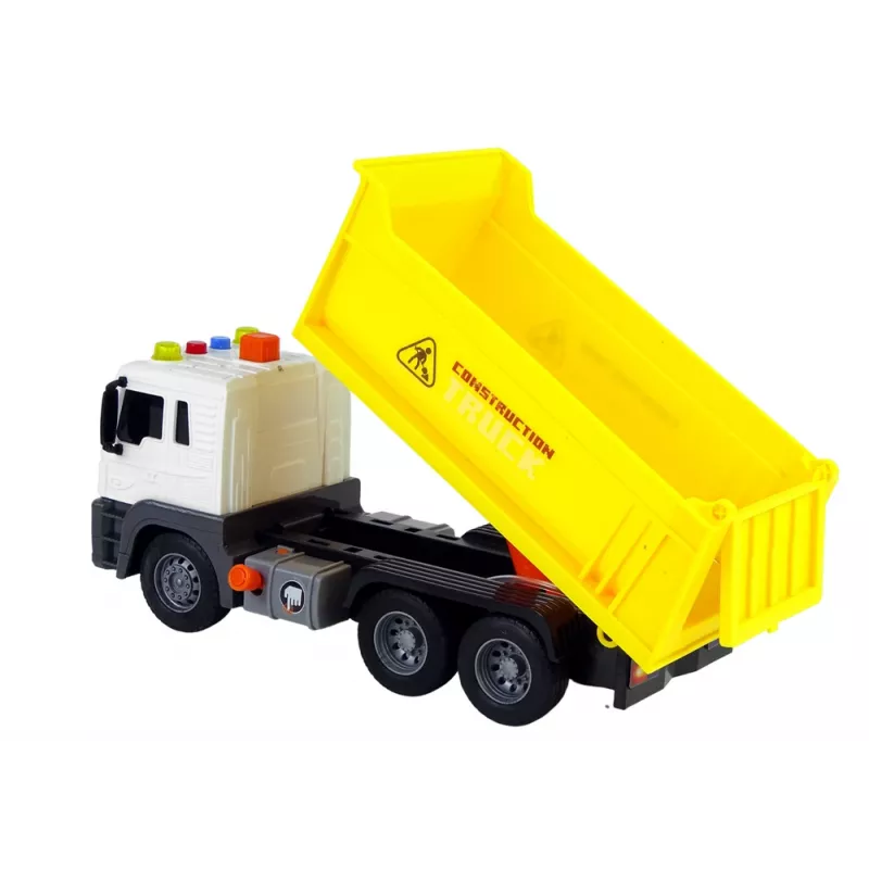 LEAN TOYS Veículo de Construção Camião Basculante 1:16 Amarelo Reboque Elevatório