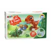 LEAN TOYS Conjunto criativo de artista dinossauros 3D gesso cores - Moldar e pintar 6 figuras de dinossauros, 6 moldes, 6 cores, ferramentas, a partir de 5 anos