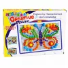 Conjunto criativo puzzle de mosaico de botões com pinos de cogumelo em mala 300 unidades LEAN TOYS