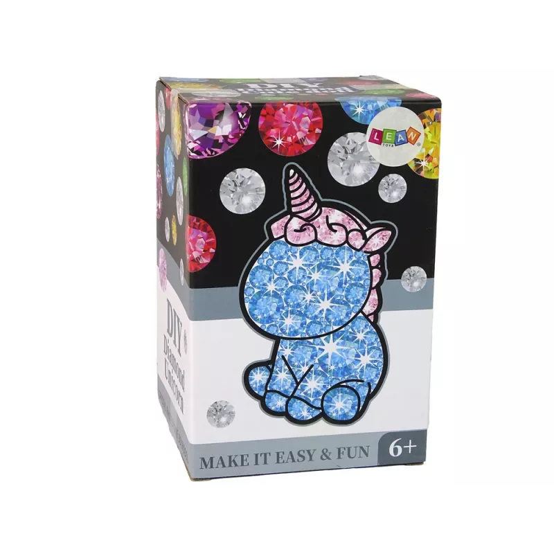 LEAN TOYS Kit Criativo Unicórnio DIY Diamantes Cristais Castanho