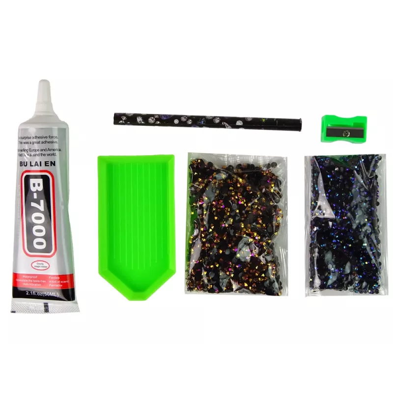 LEAN TOYS Kit Criativo Unicórnio DIY Diamantes Cristais Castanho