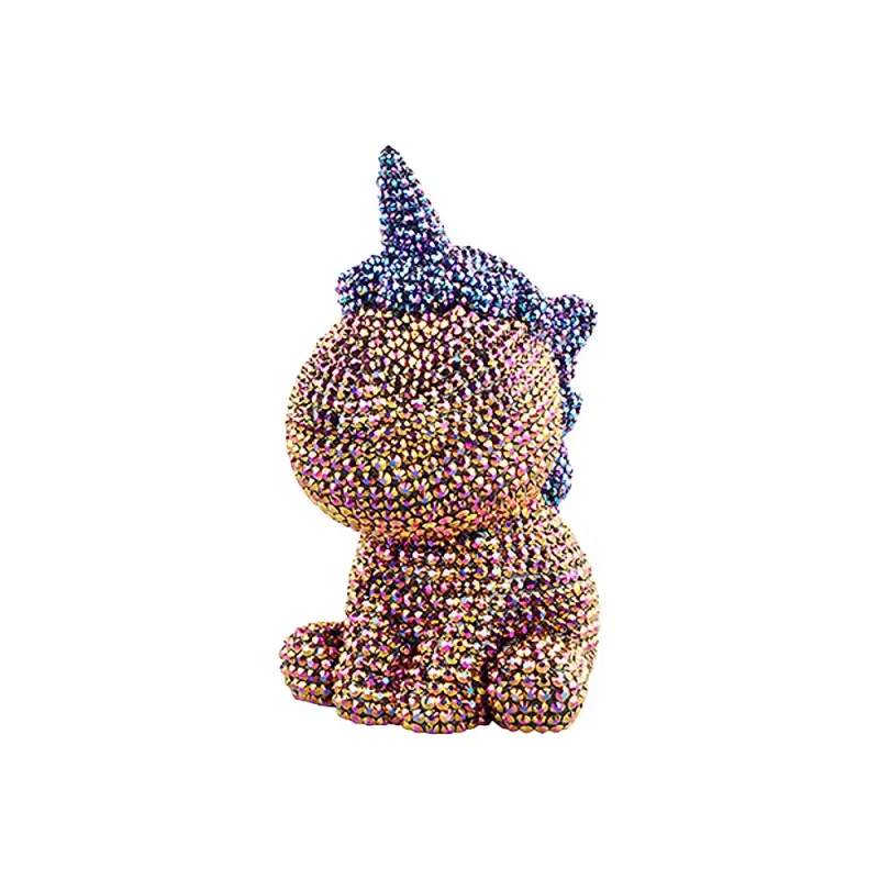 LEAN TOYS Kit Criativo Unicórnio DIY Diamantes Cristais Castanho