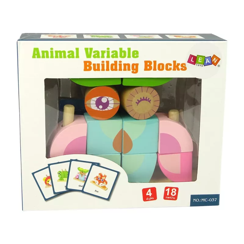 LEAN TOYS Puzzle espacial de madeira criativo coruja 3D