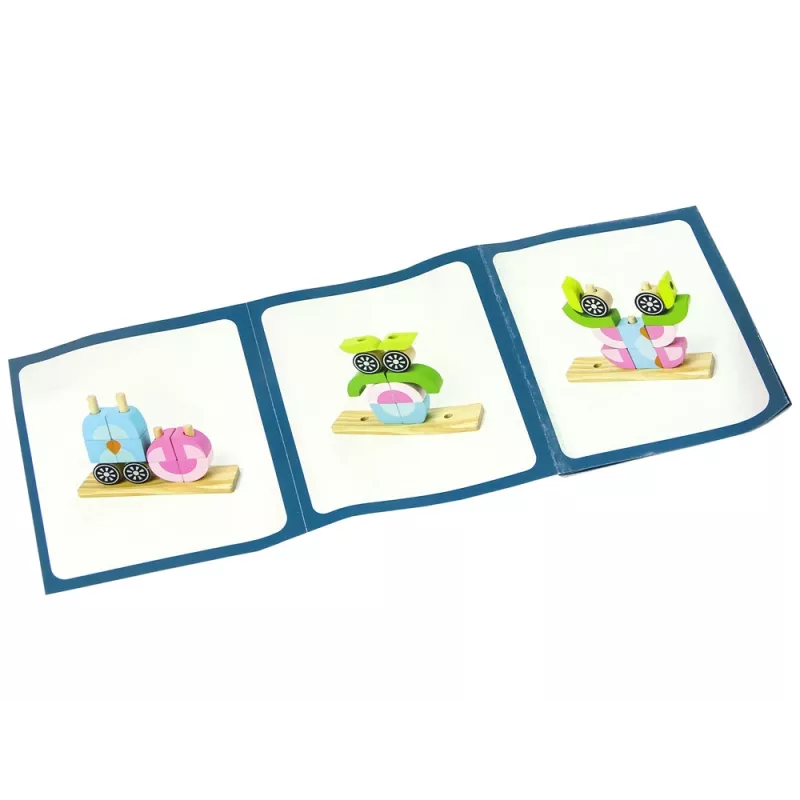 LEAN TOYS Puzzle espacial de madeira criativo coruja 3D