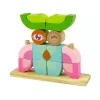 LEAN TOYS Puzzle espacial de madeira criativo coruja 3D