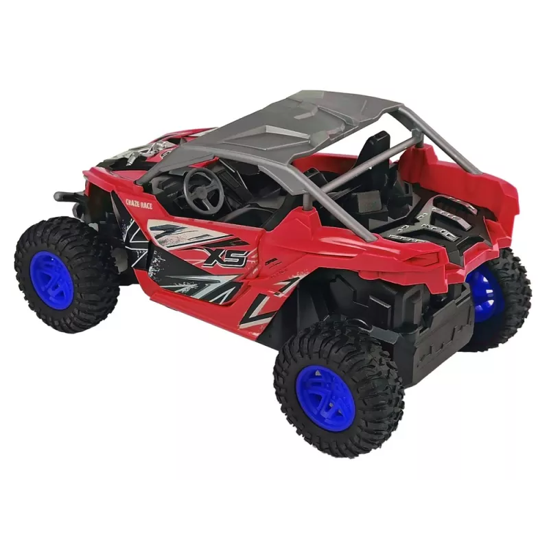 LEAN TOYS Carro telecomandado todo-o-terreno 27 MHz vermelho