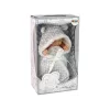 LEAN TOYS Boneca Bebé Fofa Cinzento Cocar