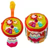 LEAN TOYS Cubo sensorial cilíndrico classificador de formas interativo com luz e som - multicolor (22659)