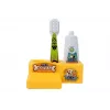 LEAN TOYS Conjunto de dentista para cães, pequena mala de médico. Escova de dentes. Pasta de dentes comprimida.