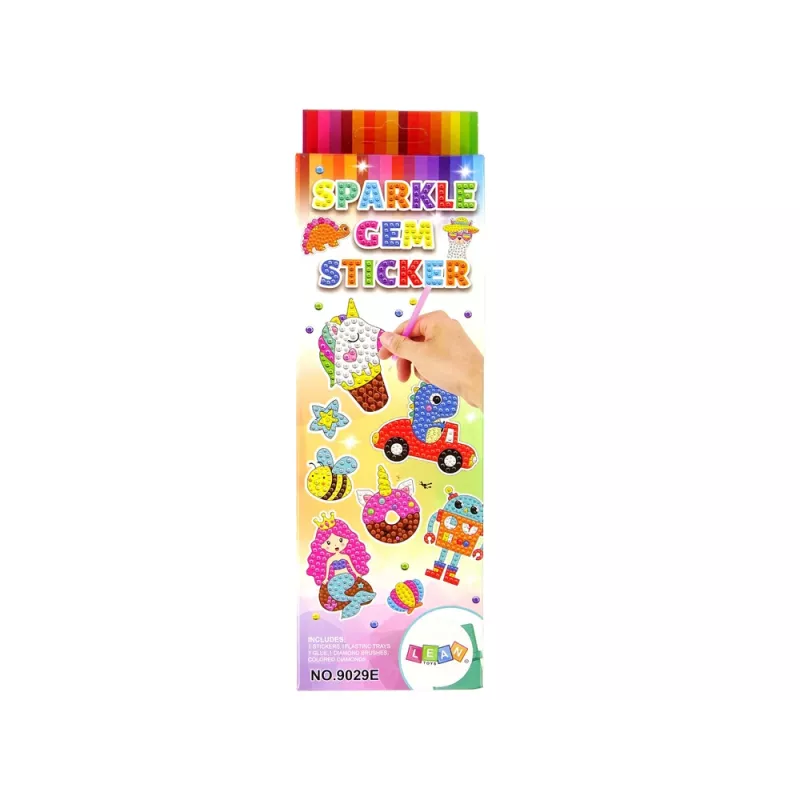 LEAN TOYS conjunto de autocolantes de bordado diamante espaço astronauta mosaico