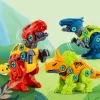 LEAN TOYS Blocos de Construção Dinossauro Conjunto de Parafusos com Chave de Fendas 4-em-1