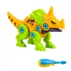 LEAN TOYS Blocos de Construção Dinossauro Conjunto de Parafusos com Chave de Fendas 4-em-1