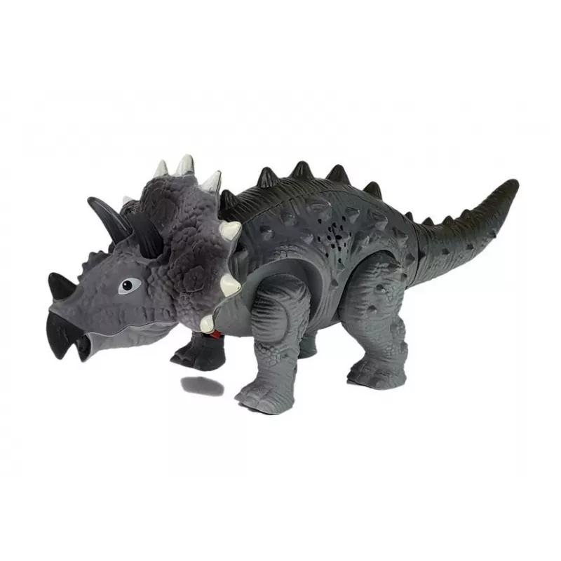 LEAN TOYS Dinossauro a Pilhas Triceratops Cinzento