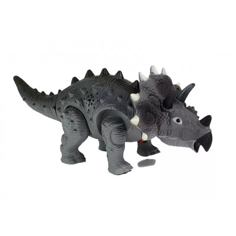LEAN TOYS Dinossauro a Pilhas Triceratops Cinzento