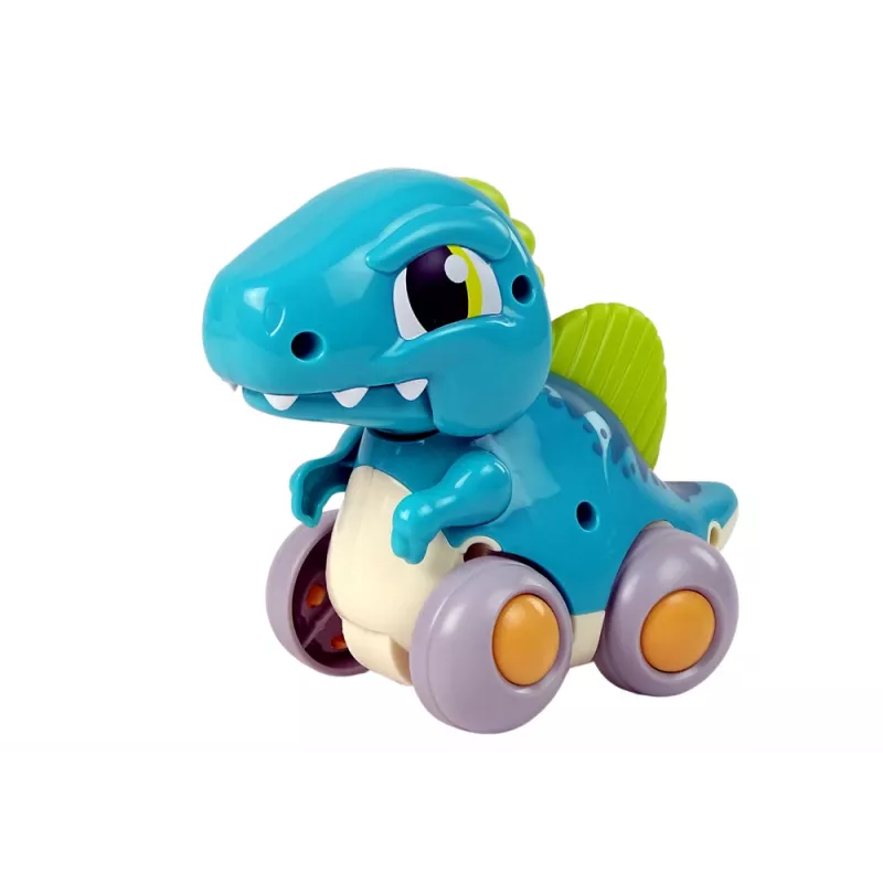 LEAN TOYS Dinossauro sobre Rodas Figura Azul