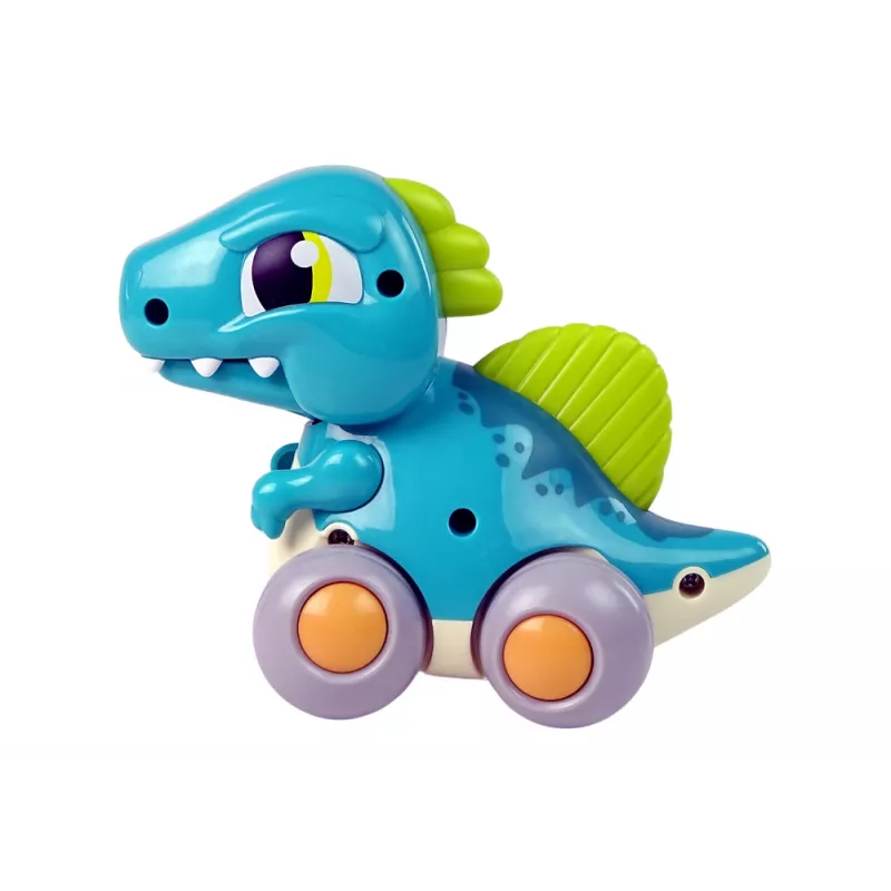 LEAN TOYS Dinossauro sobre Rodas Figura Azul