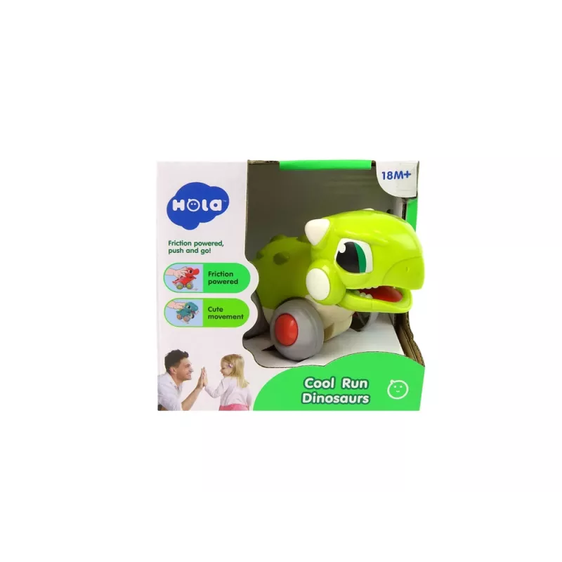 LEAN TOYS Dinossauro sobre Rodas Figura Verde