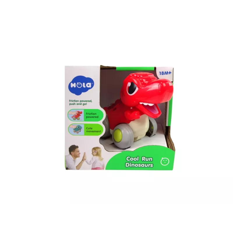 LEAN TOYS Dinossauro sobre Rodas Figura T-Rex Vermelha