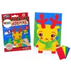 LEAN TOYS Conjunto DIY Mosaico Colorido Rena de Natal para Colar