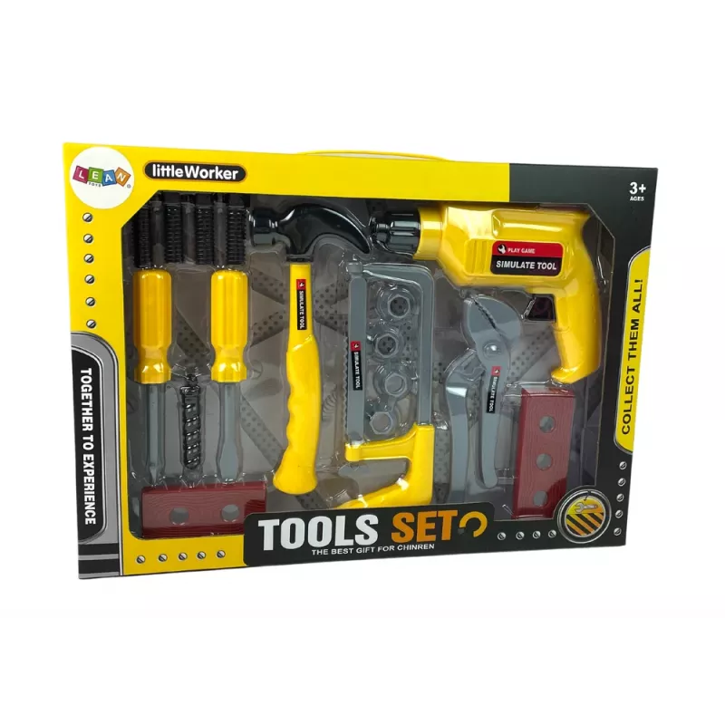 LEAN TOYS Conjunto DIY Berbequim martelo chave de fendas