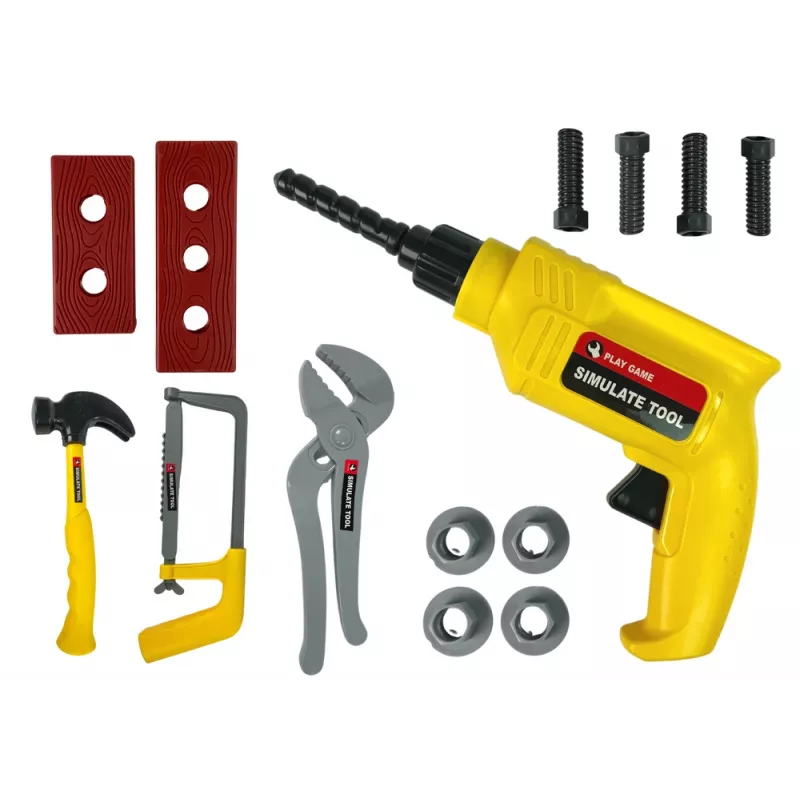 LEAN TOYS Conjunto DIY Berbequim martelo chave de fendas