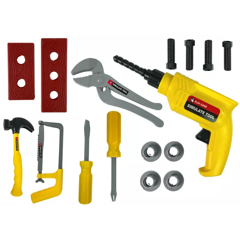 LEAN TOYS Conjunto DIY Berbequim martelo chave de fendas