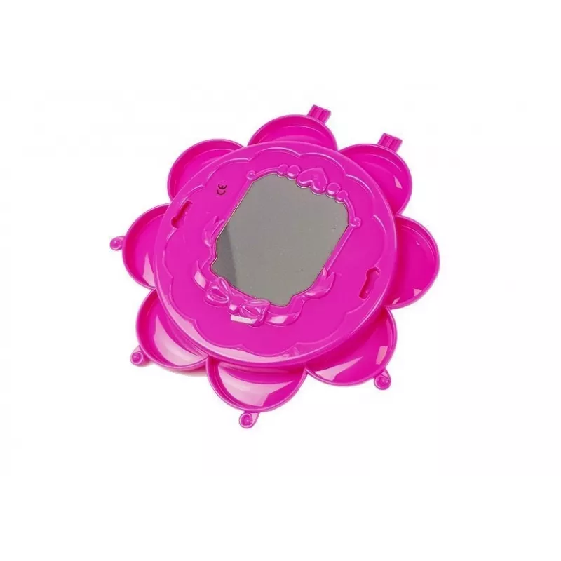 LEAN TOYS Conjunto de Contas de Joalharia DIY Caixa Espelho Dobrável