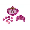 LEAN TOYS Conjunto de Joalharia DIY Pulseira com Pingentes de Letras