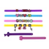 LEAN TOYS Conjunto de Joalharia DIY Pulseira com Pingentes de Letras