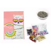 LEAN TOYS Conjunto DIY lantejoulas saltos altos moldura corujas colorido