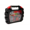 LEAN TOYS Mala de ferramentas DIY em mala preta – conjunto de ferramentas de aço cromo-vanádio de 187 peças com mala com rodas