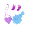 LEAN TOYS Boneca com cabelo comprido e vestido de pintura