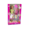 LEAN TOYS Boneca com cabelo comprido e vestido de pintura