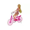 LEAN TOYS Boneca em bicicleta rosa