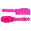 LEAN TOYS Boneca cavaleira com pónei castanho